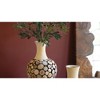 Decorative Large Spliced Wood Bulb Vase 20" Tall by Kalalou - 3 of 3