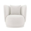 Siri Contemporary Linen Upholstered Accent Chair with Pillows - Manhattan Comfort - 2 of 4