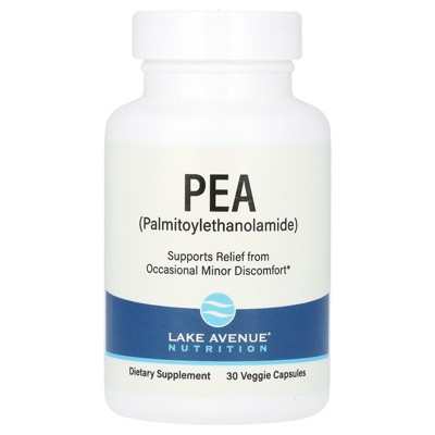 PEA Palmitoylethanolamide, Micronized PEA, Supports Relief from Occasional Minor Pain & Discomfort, Gluten Free, Soy Free, 300 mg, 30 Veggie Capsules