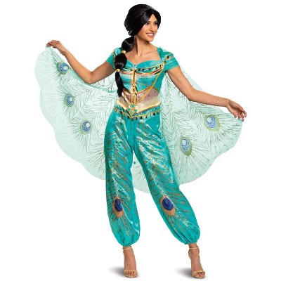 Aladdin Jasmine Teal Deluxe Adult Costume