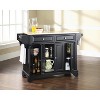 HomeStock  Lafayette Granite Top Rolling Kitchen Island Storage Cart, Microwave Stand, Spice Rack, Cherry - 4 of 4