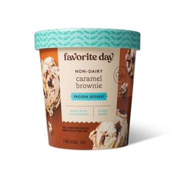 Non-Dairy Plant Based Caramel Fudge Brownie Frozen Dessert - 16oz - Favorite Day™