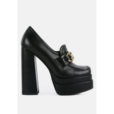 Bratz Horsebit Diamante Embellished Chunky Platform Loafers Women