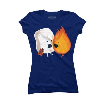 Junior's Design By Humans Fire Hug By radiomode T-Shirt