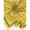 Elerevyo Women Polka Dots Large Vintage Satin Square Neckerchief Head Wrap Bandanas 35.4" X 35.4" - 4 of 4