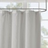 VYNXARIA Sheer Shower Curtain£¬Shabby Chic stripe sheer fabric with light texture and natural hand feel£¬Gray - 3 of 4
