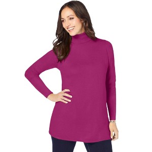 Jessica London Cotton Cashmere Turtleneck - 1 of 4