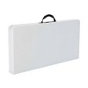 Square Fold In Half Card Table White - Lifetime : Target