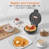 Crownful Mini Waffle Maker Machine, 4 Inch Chaffle Maker with Compact Design（Black） - 4 of 4