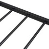 CAVINAS Twin Size Bed Frame with House-Shaped Headboard Design, Twin Size Metal Platform Bed, Black - 4 of 4