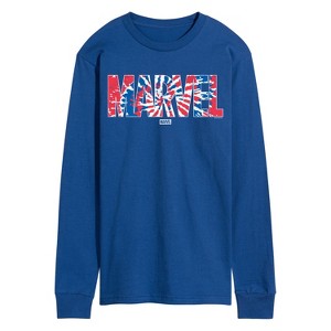 Men's - Marvel - Tie Dye Long Sleeve Graphic T-Shirt - 1 of 4