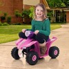 Toy Time Kids' Ride-On 6V Battery-Powered Toy Quad ATV 4-Wheeler - Pink and Purple - 2 of 3