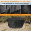 Akefit Round Patio Table Cover Waterproof Windproof Outdoor Furniture Cover with Green Trim - 3 of 4