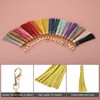 Unique Bargains PU Leather Keychain with Lobster Swivel Crafts Tassels 18 Pcs - 4 of 4