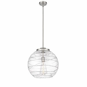 Athens Deco Swirl - 1 Light Pendant In Industrial Style-17.13 Inches Tall and 15.75 Inches Wide - 1 of 1