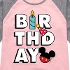 Girls' - Disney - Mickey Birthday Icons Shirt Tail Raglan Graphic T-shirt - 2 of 4