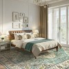 Lahome Boho Traditional 9'x12' Area Rugs Ultra-Thin Soft Washable Rugs for Living Room Non-Shed Print Indoor Carpet for Bedroom Playroom Nursery - 2 of 4