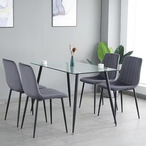 NicBex Dining Chairs Set of 4,Kitchen Chairs with Upholstered Cushion Seat and Metal Legs for Dining Room,Living Room,Kitchen - 1 of 2