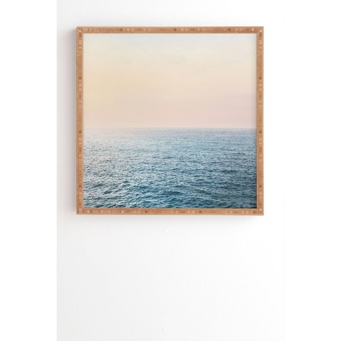 Sisi and Seb Peaceful Framed Wall Art Blue - Deny Designs - image 1 of 4