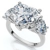 Pompeii3 Certified 5Ct Heart Shape Diamond Engagement Ring 14k Gold or Platinum Lab Created - Size 4 - 3 of 4