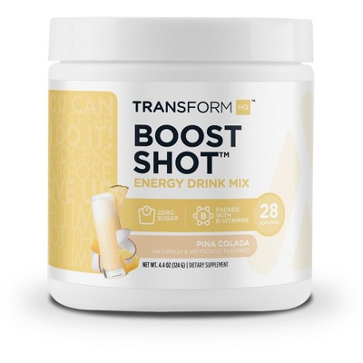 TransformHQ Boost Shot Energy Drink Mix - Pina Colada, 28 Servings