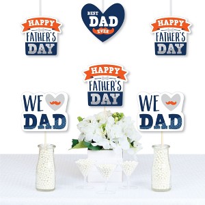 Big Dot of Happiness Happy Father's Day - Decorations DIY We Love Dad Party Essentials - Set of 20 - 1 of 4