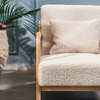 Nordlys Solid Wood and Fabric Lounge Chair Countryside Style Living Room - 3 of 4