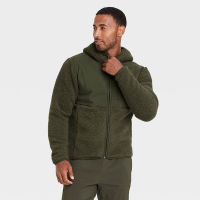 Men's Sherpa Fleece Full Zip Sweatshirt - All in Motion™