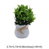 Unique Bargains Artificial Plants Plastic Green 3.74"x3.74"x9.06" 1 Pc - 3 of 4