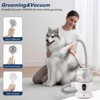Dog Grooming Kit, Pet Hair Vacuum 5 in 1 - 99% Hair Removal Low Noise (50dB) 2L Dust Cup with Storage Bag for Dogs Cats - 4 of 4