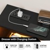 Bedroom Dresser with LED Lights & Charging Station, Wood 6 Drawer Dresser for Bedroom - 4 of 4