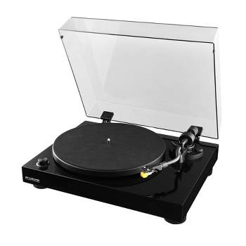 Fluance RT80 Classic High Fidelity Vinyl Turntable Record Player with Audio Technica AT91 Cartridge, Belt Drive, Preamp - Piano Black