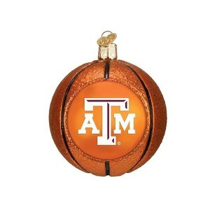 Old World Christmas Blown Glass Ornament for Christmas Tree, Texas A&M Aggies Basketball - 1 of 1