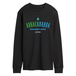 Men's The Black Phone Abracadabra Logo Long Sleeve Graphic T-Shirt - Black - 3 X-Large - 1 of 3