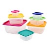 LunaLulinlk Plastic Rainbow Food Storage Set, Multi Color, 14 Count - 4 of 4
