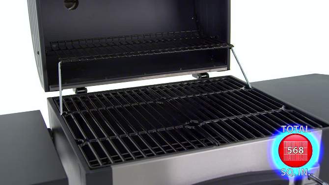 Dyna-Glo Heavy Duty Stainless Charcoal Grill Model DGN405SNC-D, 2 of 11, play video