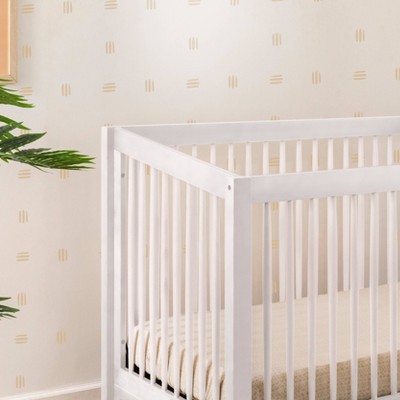 Sprout White 4-in-1 Convertible Crib with Tapered Feet