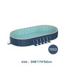 Racxily Foldable PVC Pool for Adults & Kids, Portable Outdoor Swimming Pool for Summer Backyard, Patio, Garden - 2 of 4