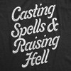 Casting Spells And Raising Hell Crewneck Sweatshirt Funny Scary Halloween Witch Long Sleeve - Crazy Dog Crew Neck Sweatshirt - 2 of 4