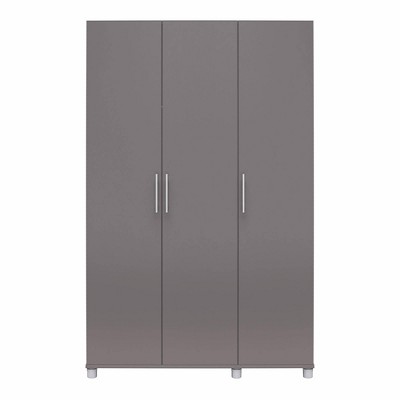 Camberly Graphite Gray Wall Cabinet with Hanging Rod