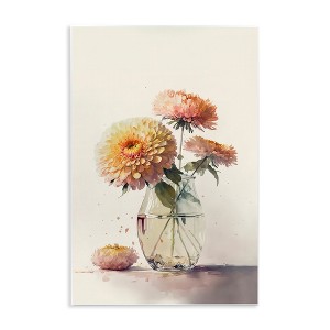 Stupell Industries Blooming Dahlias Painting, 10" x 15" - 1 of 4