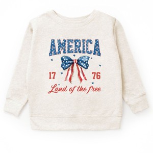 The Juniper Shop America Land of the Free Coquette Youth Sweatshirt - 1 of 4