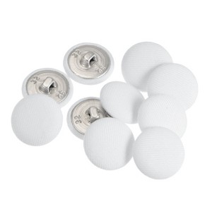 Unique Bargains Round Metal Sewing Cloth Covered Button 10 Pcs - 1 of 4