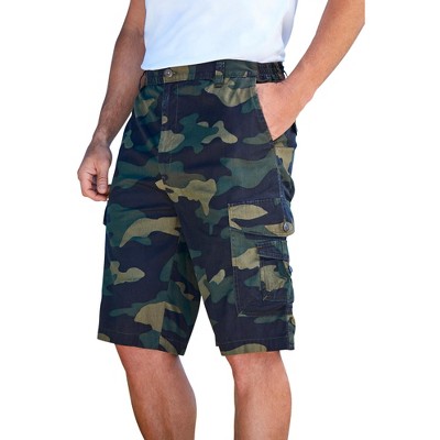 KingSize Men's Big & Tall 10" Side Elastic Canyon Cargo Shorts