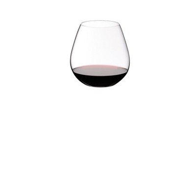 Riedel 22oz 2pk Crystal Vivant Pinot Noir Stemless Wine Glasses: Dishwasher-Safe, Clear Drinkware Set for Cold Beverages