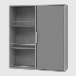 Kamas Mounted Cabinet Gray - RST Brands
