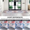 Area Rugs for Living Room - Machine Washable Vintage Carpet, Non-Slip Low Pile Throw Rugs, Rubber Backing, for Bedroom, Dining Room, Kitchen - 4 of 4
