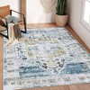 5x7 Area Rugs for Living Room Vintage Traditional Low Pile Distressed Rug Stain Resistant Carpet Non Slip Accent Rug - 2 of 4