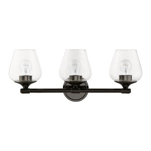 Livex Lighting Willow 3 - Light Vanity in  Black Chrome - 1 of 4