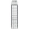 vidaXL Arched Gabion Basket 78.7"x19.7"x55.1"/63" - Durable Galvanized Iron Garden Barrier - Stable Stone Cage - 4 of 4